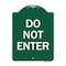 Signmission Designer Series Parking Lot Do Not Enter, Green & White Aluminum Sign, 18" x 24", GW-1824-23429 A-DES-GW-1824-23429 - alternate 1